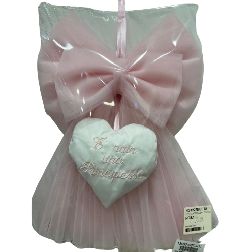 Coccarda fiocco rosa