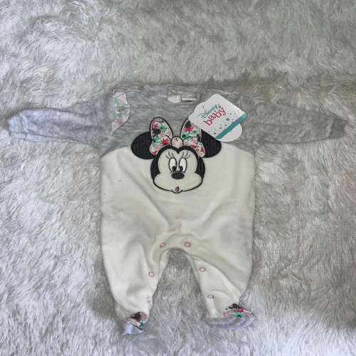 Tutina intera neonato in ciniglia topolina