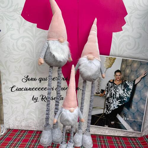 Famiglia di gnomi maschi natalizi, varie misure