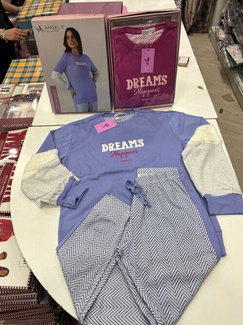 Pigiami caldo cotone donna