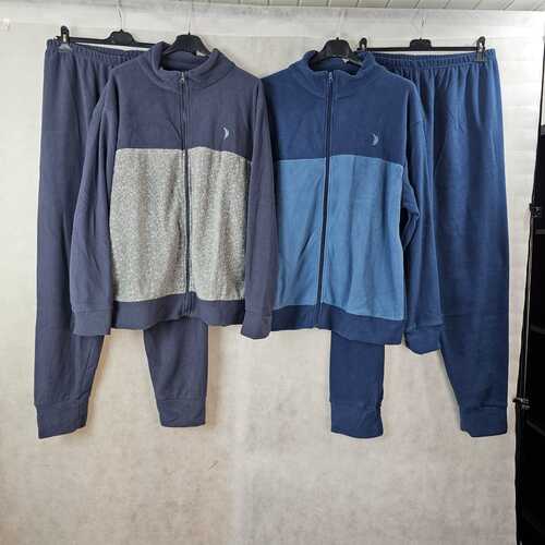 Pigiama uomo in pile oversize con zip