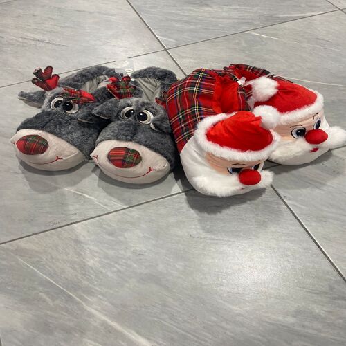 Pantofole natale uomo donna e bambini