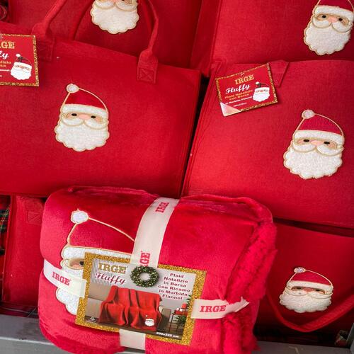 Plaid Natale con Borsa.