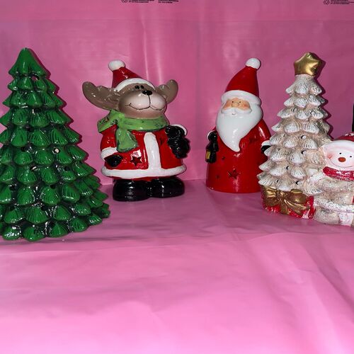 Decorazione natalizia in ceramica + led. PROMO!!