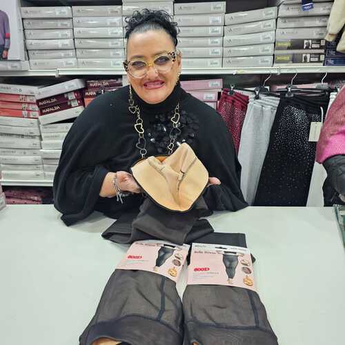 Collant 600d senza piedi termiche effetto pelle