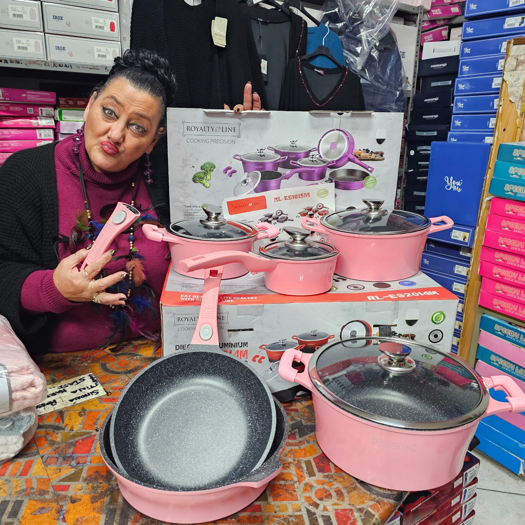 Batteria composta da 14 pezzi in pietra a induzione