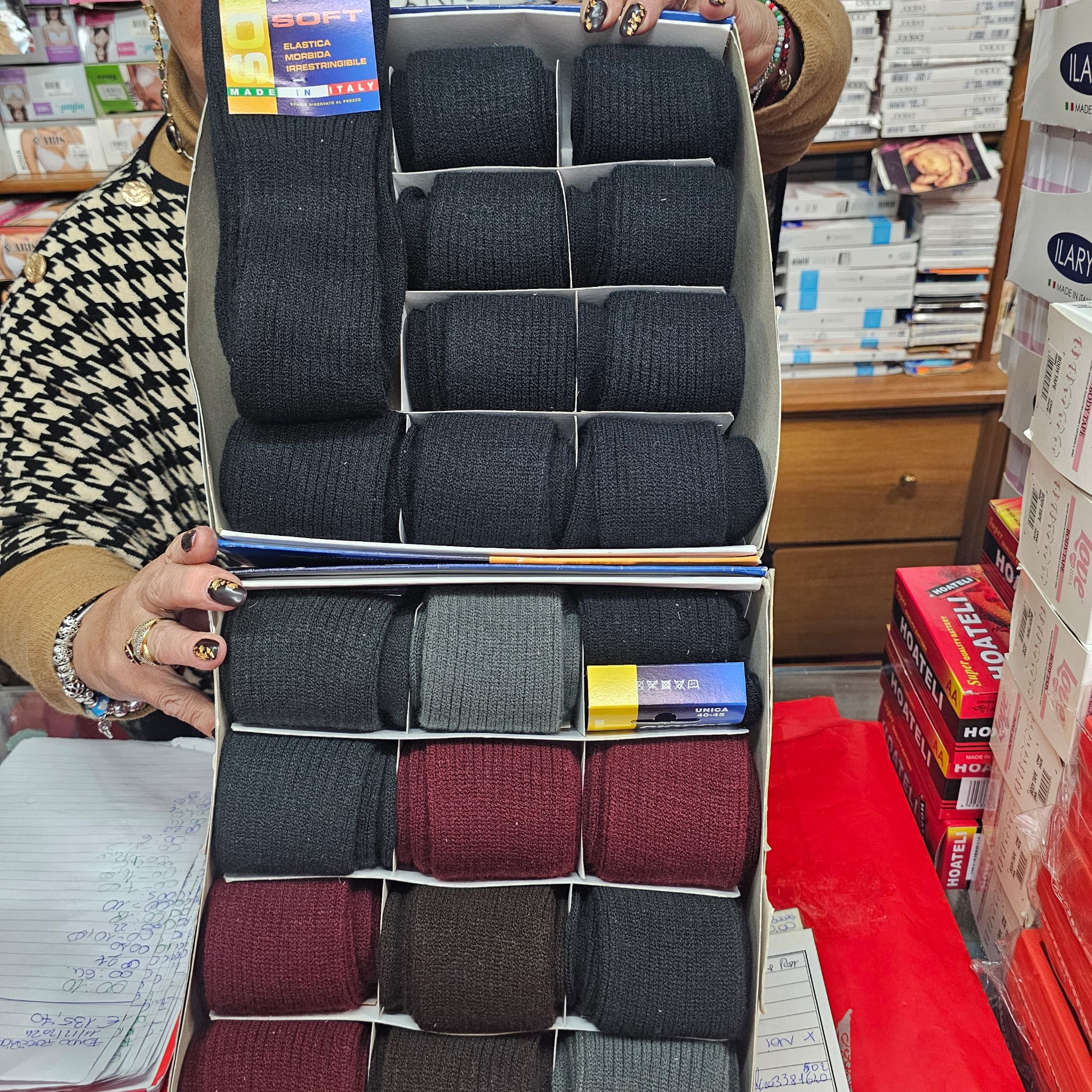 2 paia di calzettoni uomo ciocca morbido