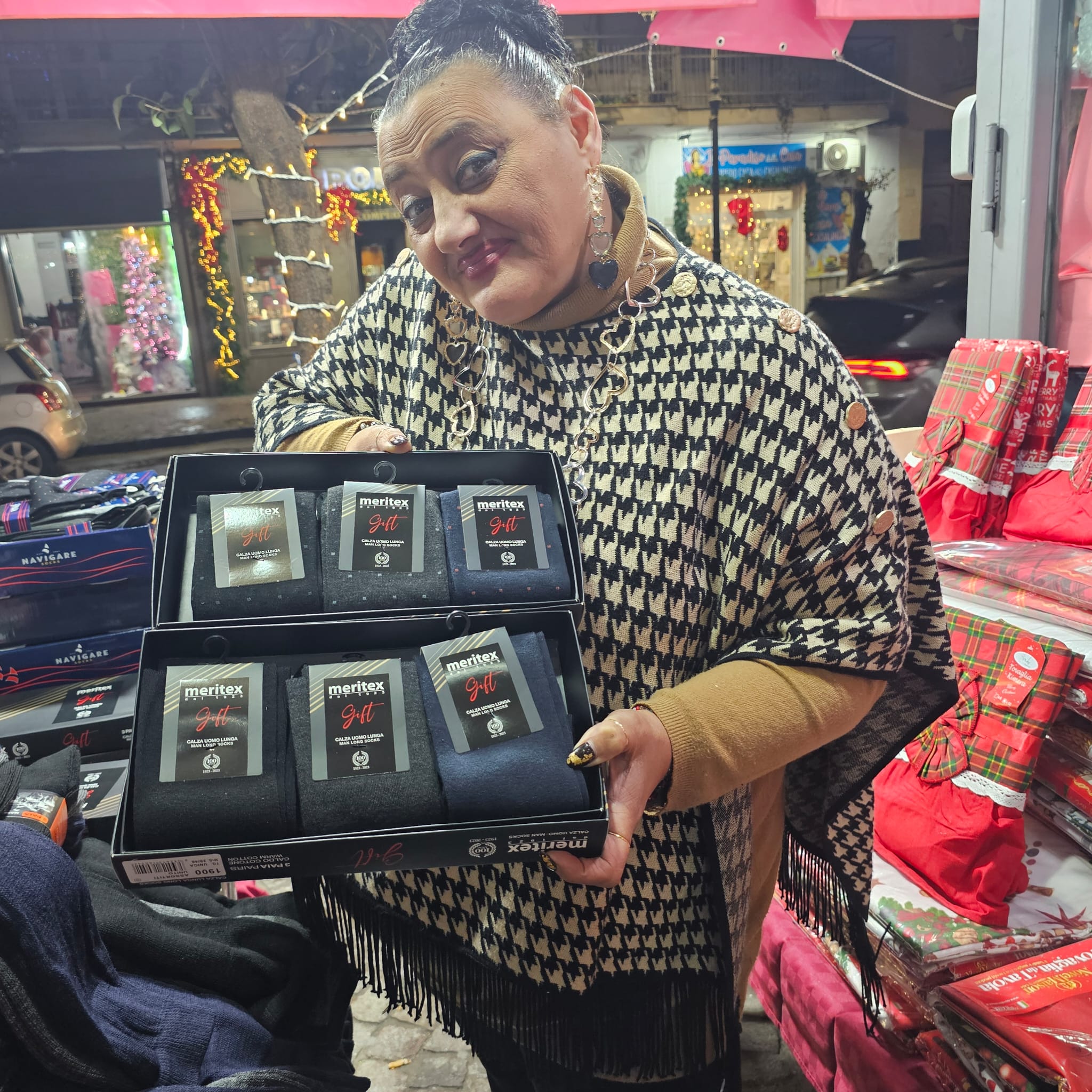 Confezione regalo calzini lunghi uomo in cotone caldo