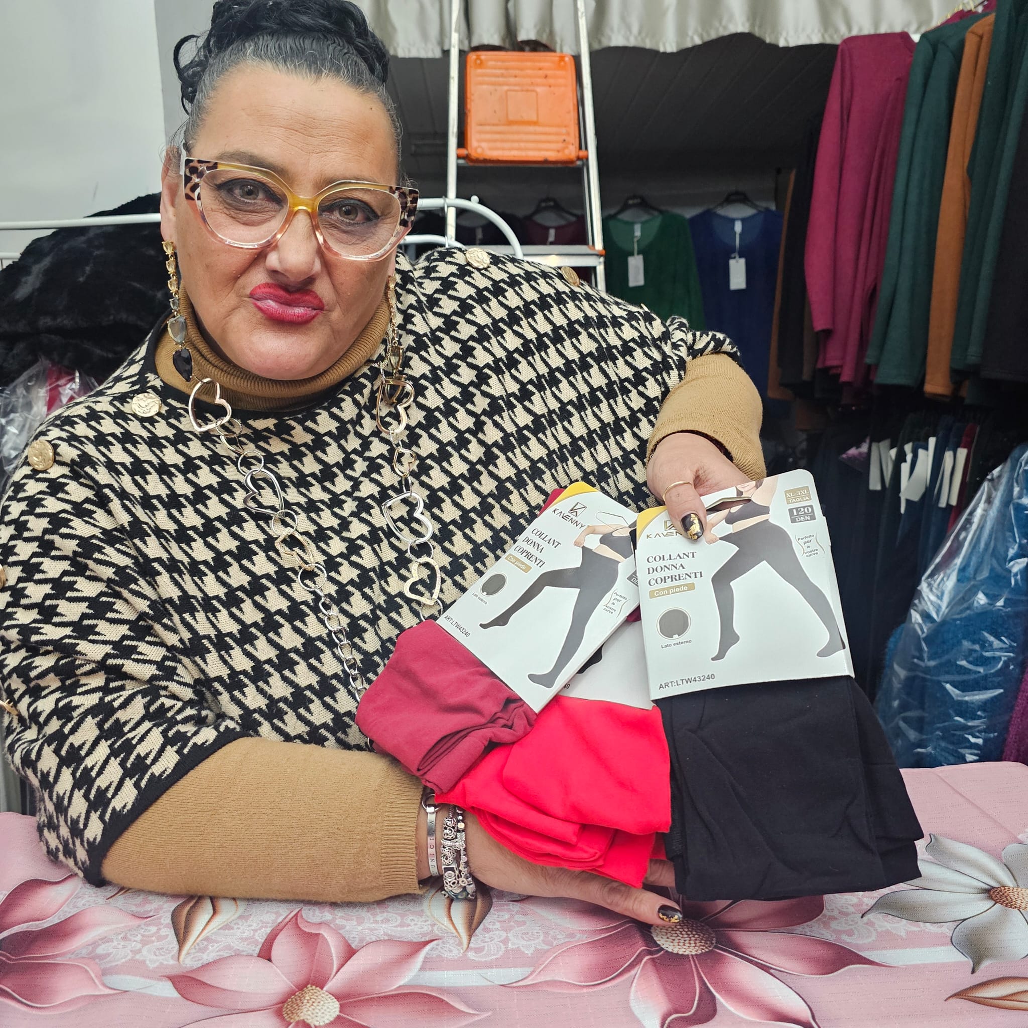 Calze oversize moda 120 den