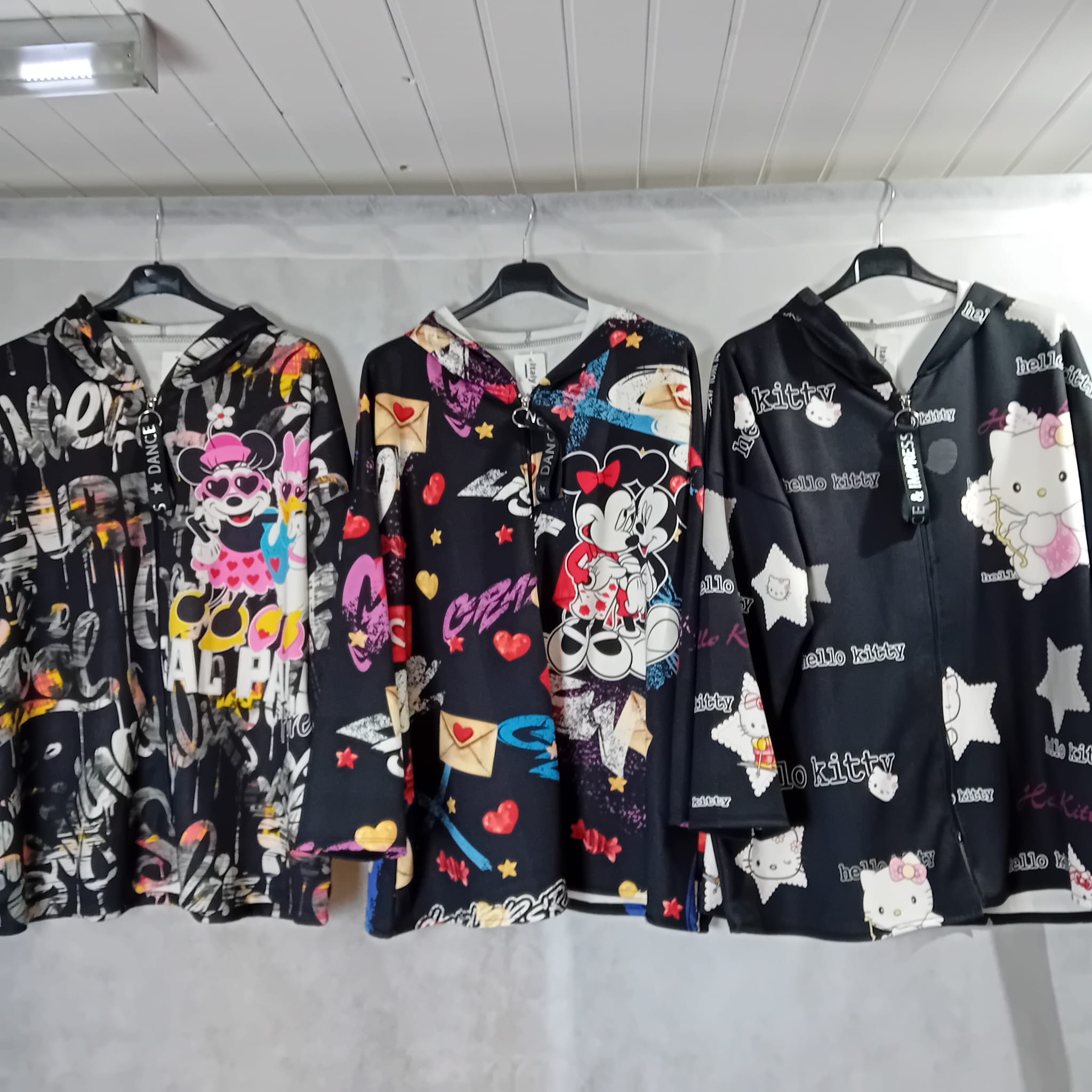 Sariane con cappuccio in viscosa