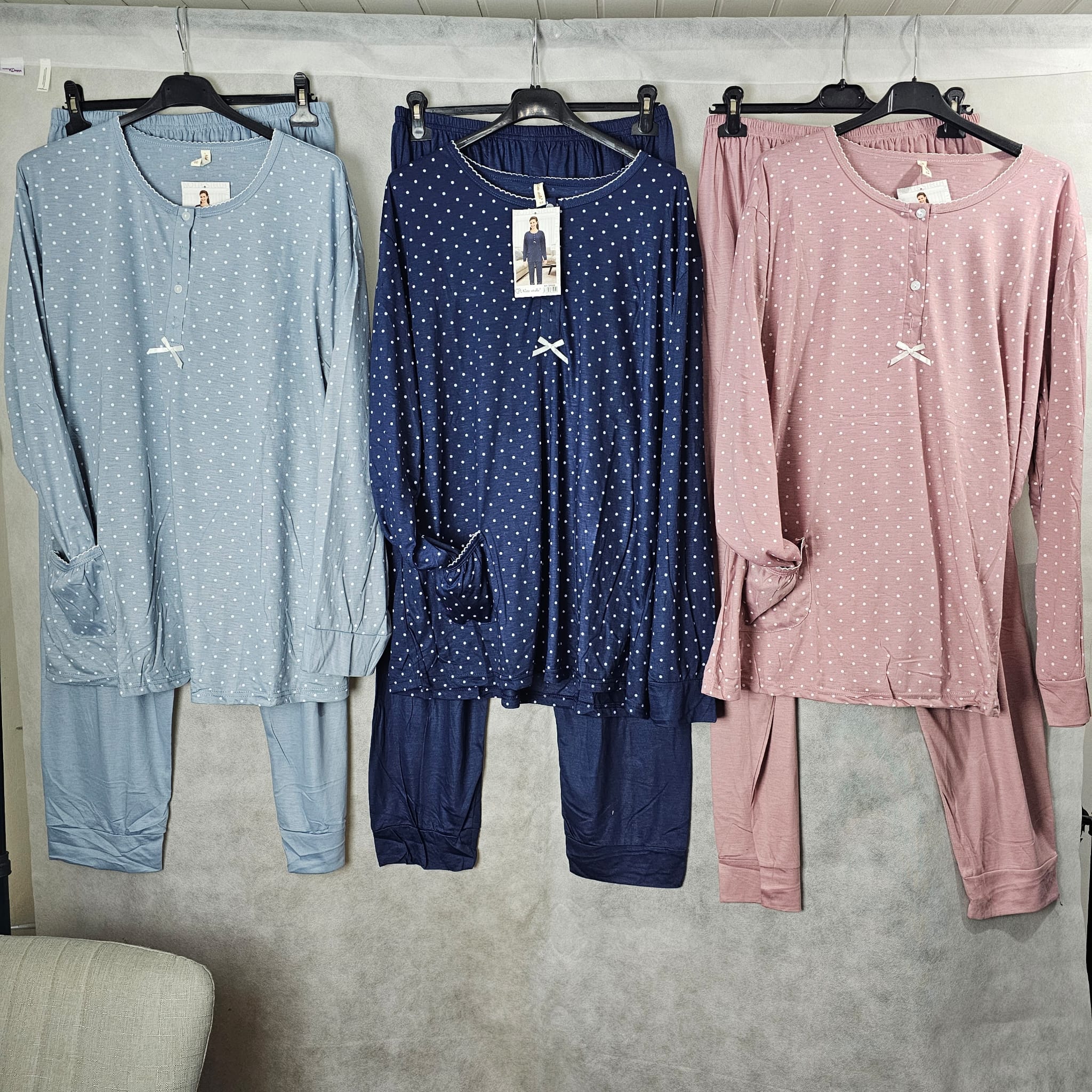 Pigiama chiuso cotone oversize