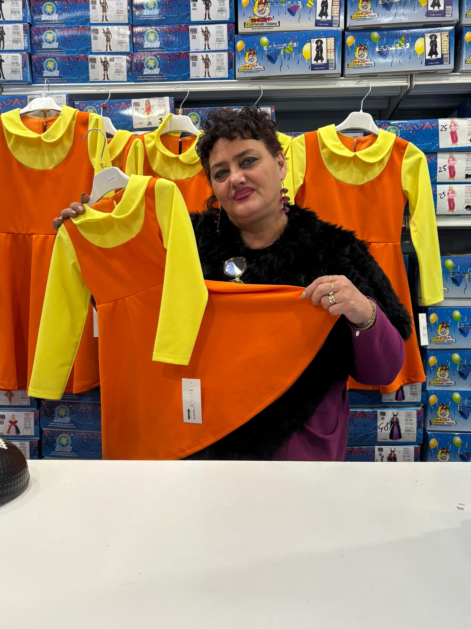 Vestito carnevale bambola