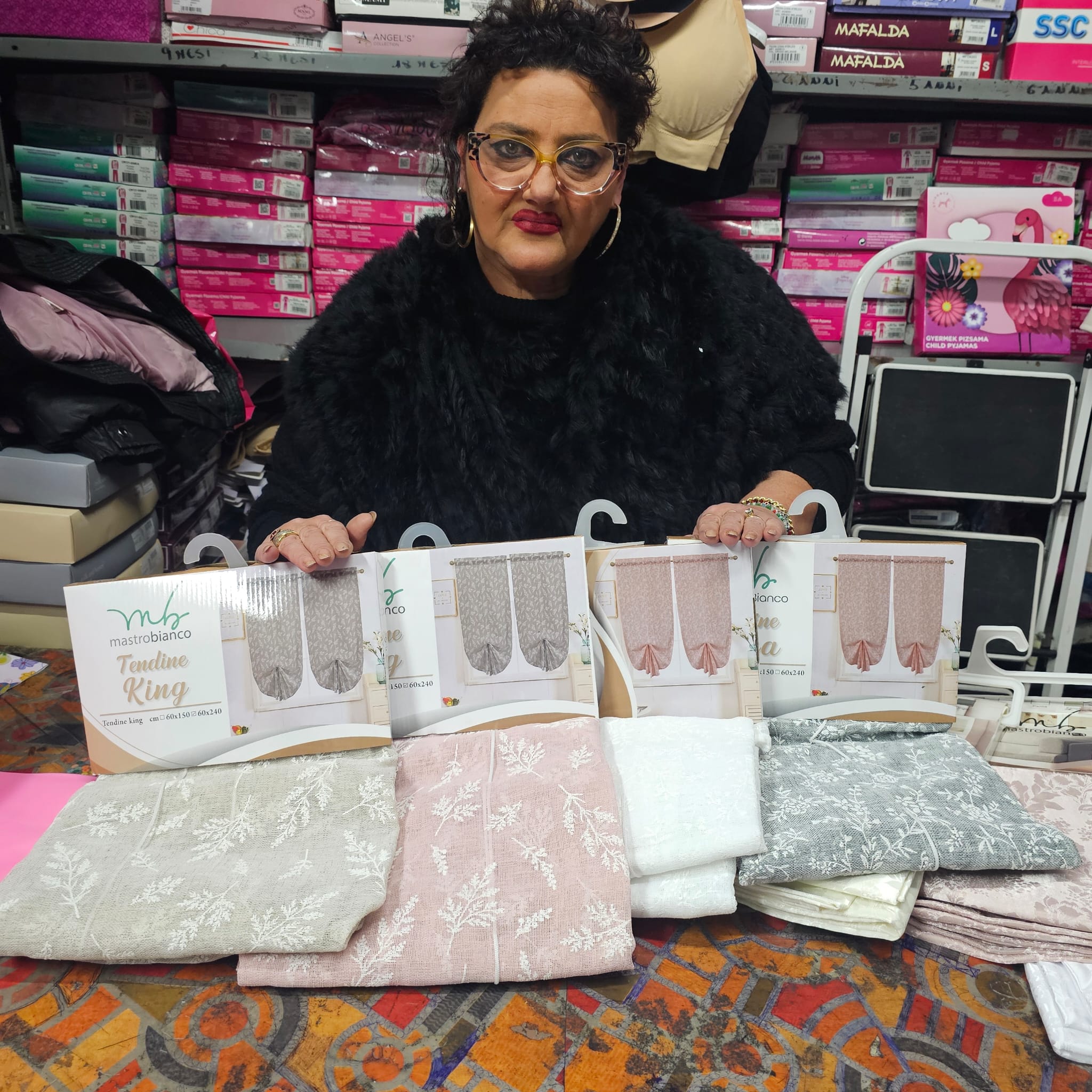 Coppia portieri finestra con laccio regolabile