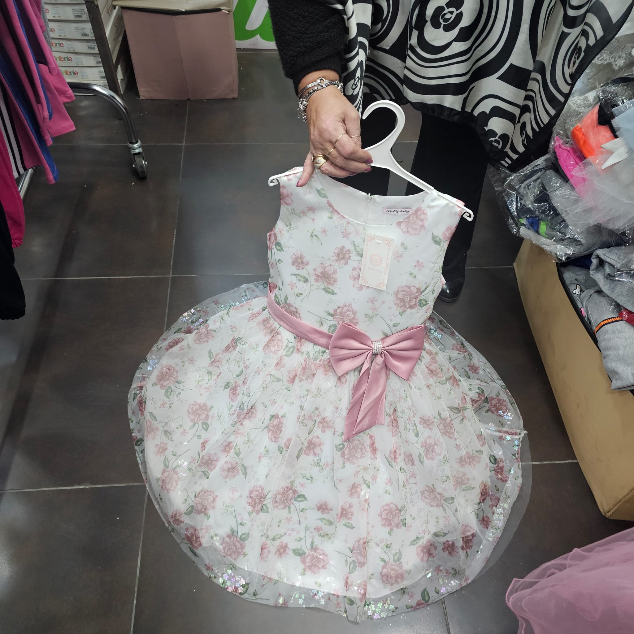 Vestito cerimonia Tutto fiori tulle