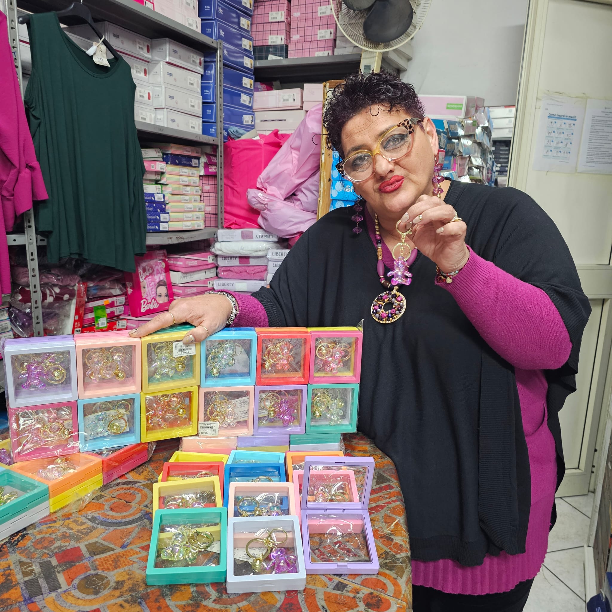 Portachiavi teddy associazione abbraccio d'amore