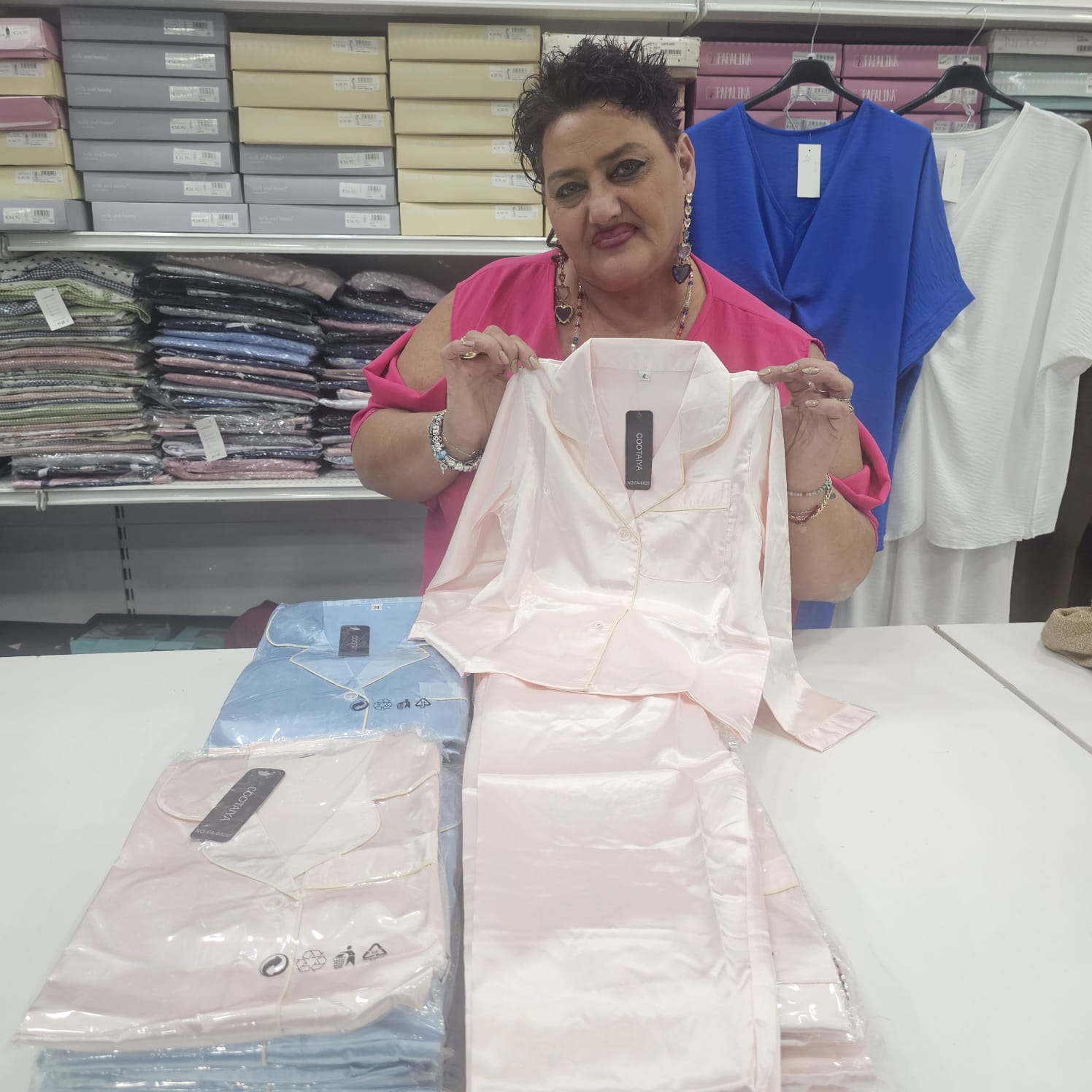 Pigiamino bimbi unisex in raso saten