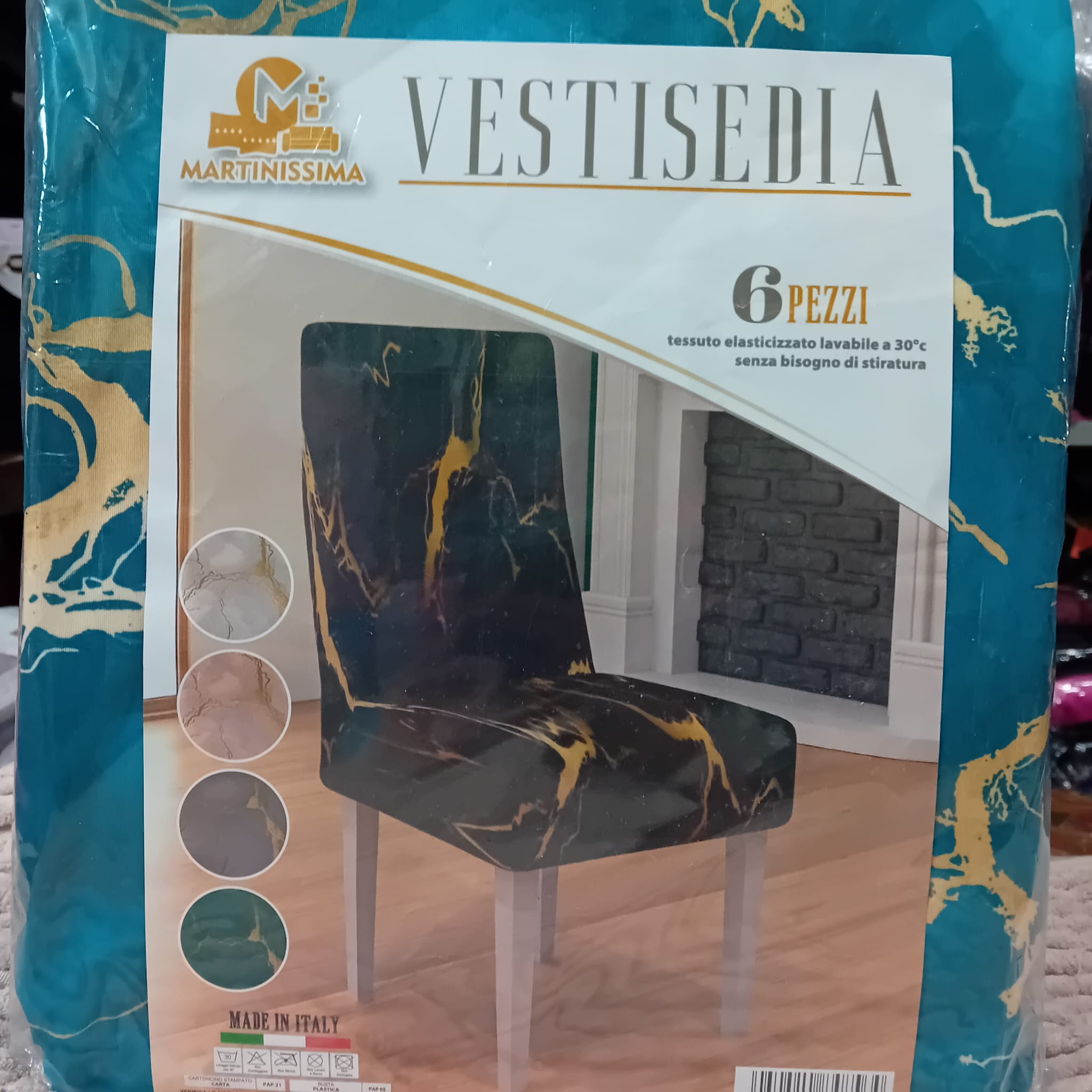 Vestisedia marmo confezione da 6