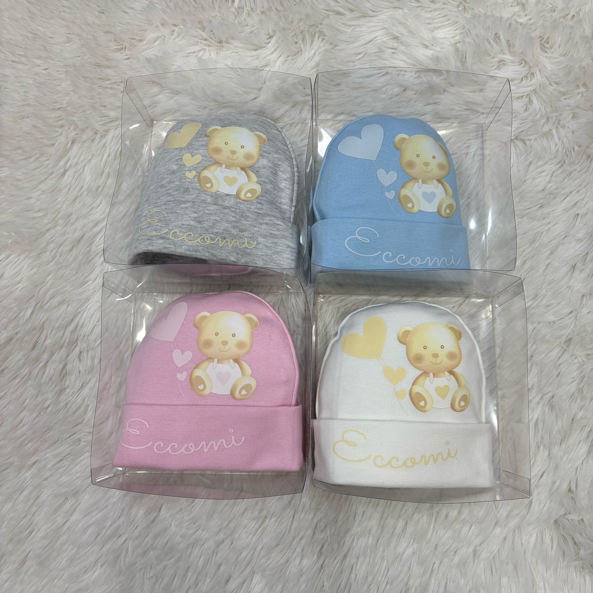 Cappellino neonati cotone