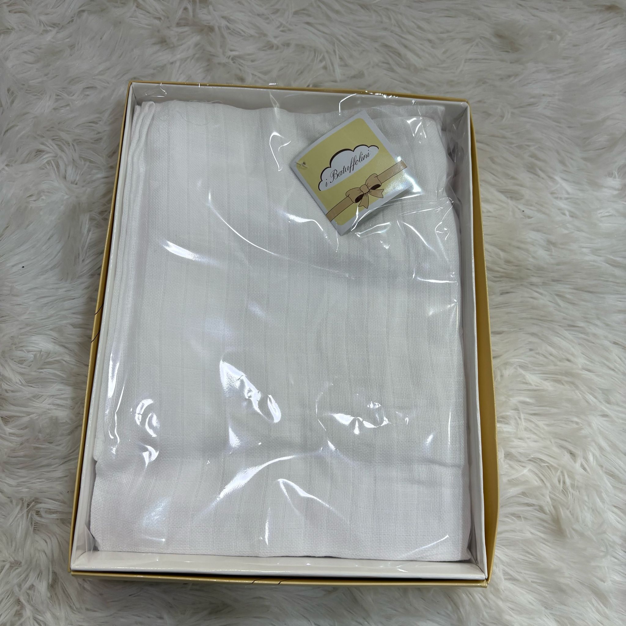 Quadrati in garza bianchi