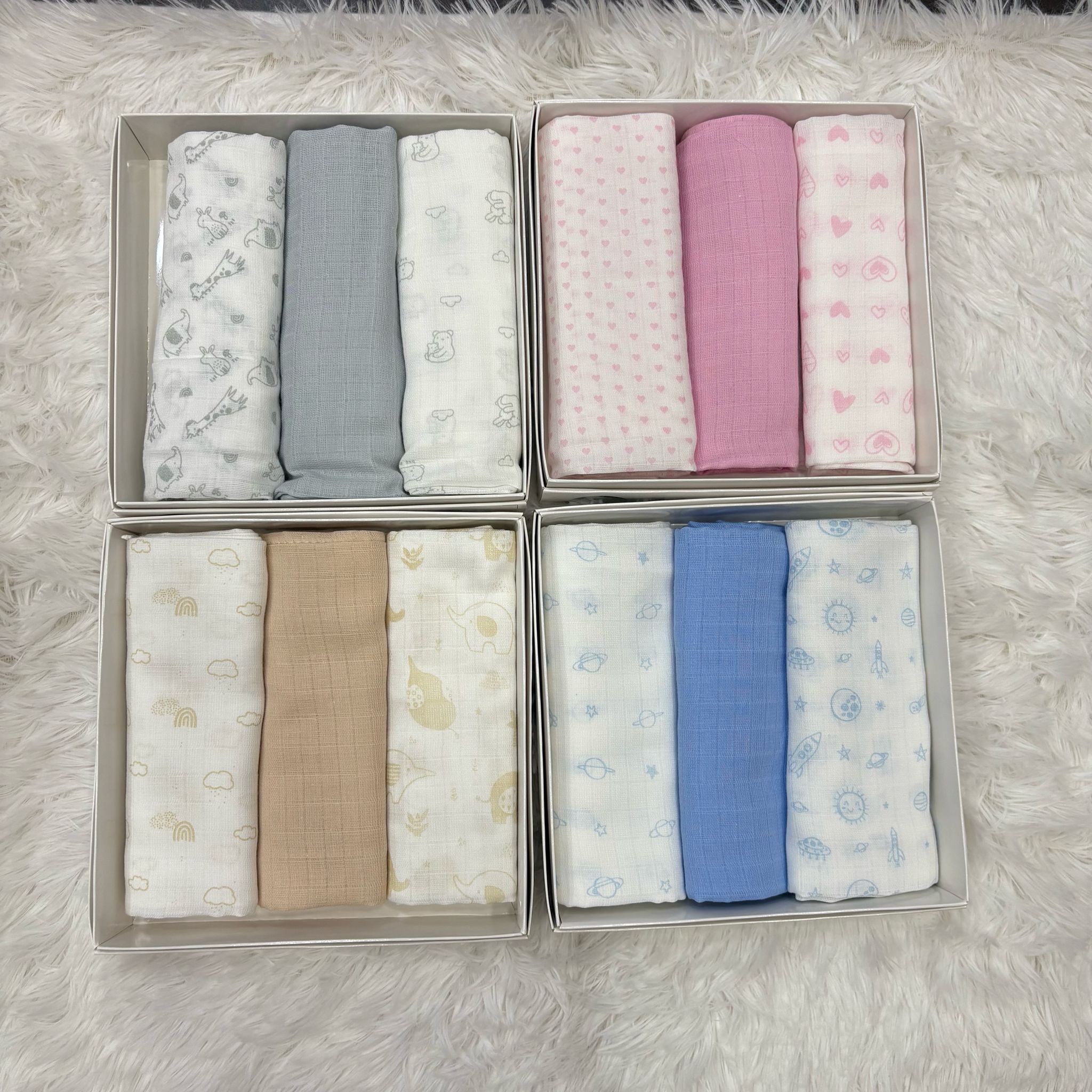 Quadrati in garza confezioni da 3 pezzi