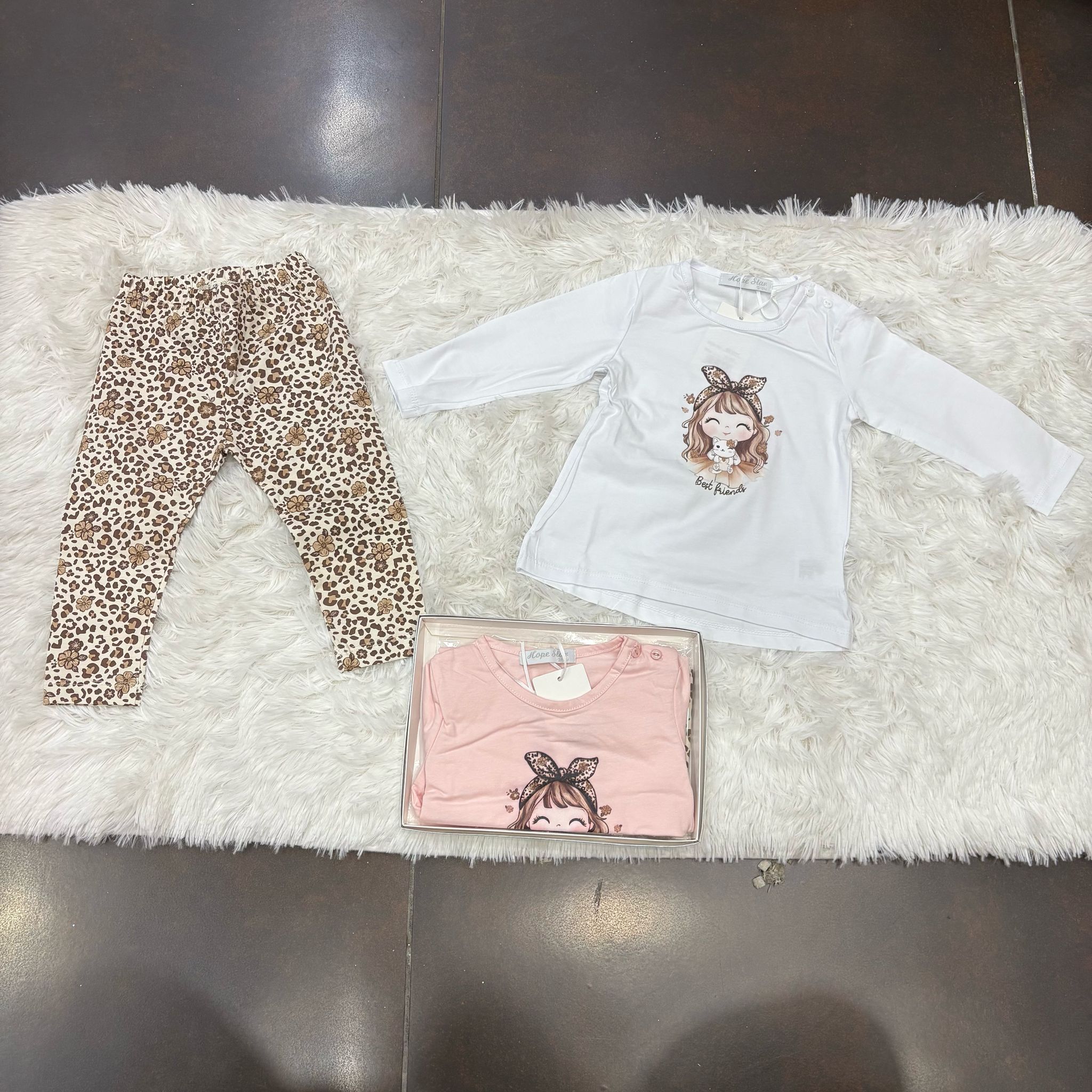 Completino neonata cotone 2 pezzi