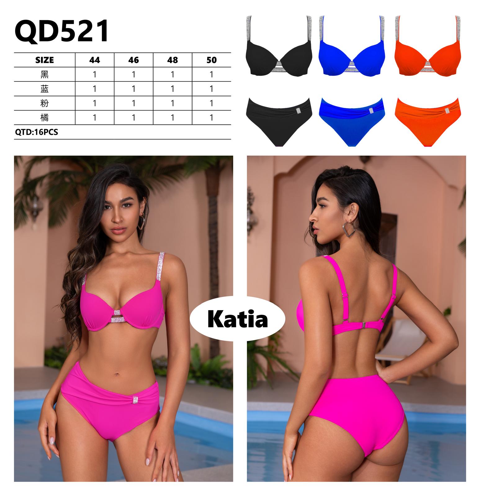 Costume 2 pezzi bretelle strass