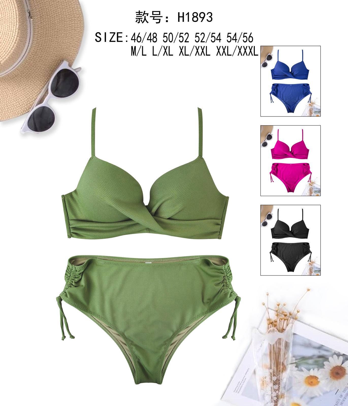 Costume 2 pezzi fascia nodo glitter