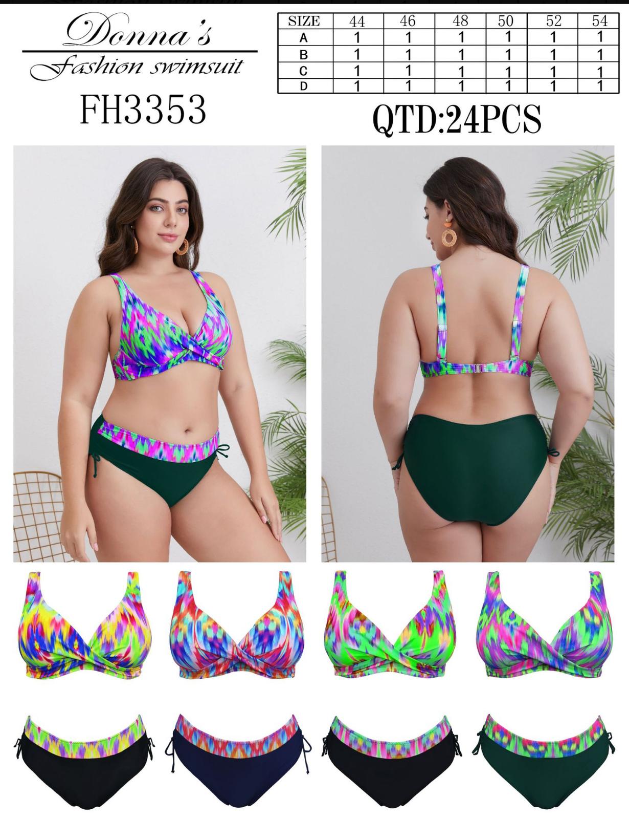 Costume 2 pezzi con bretelle