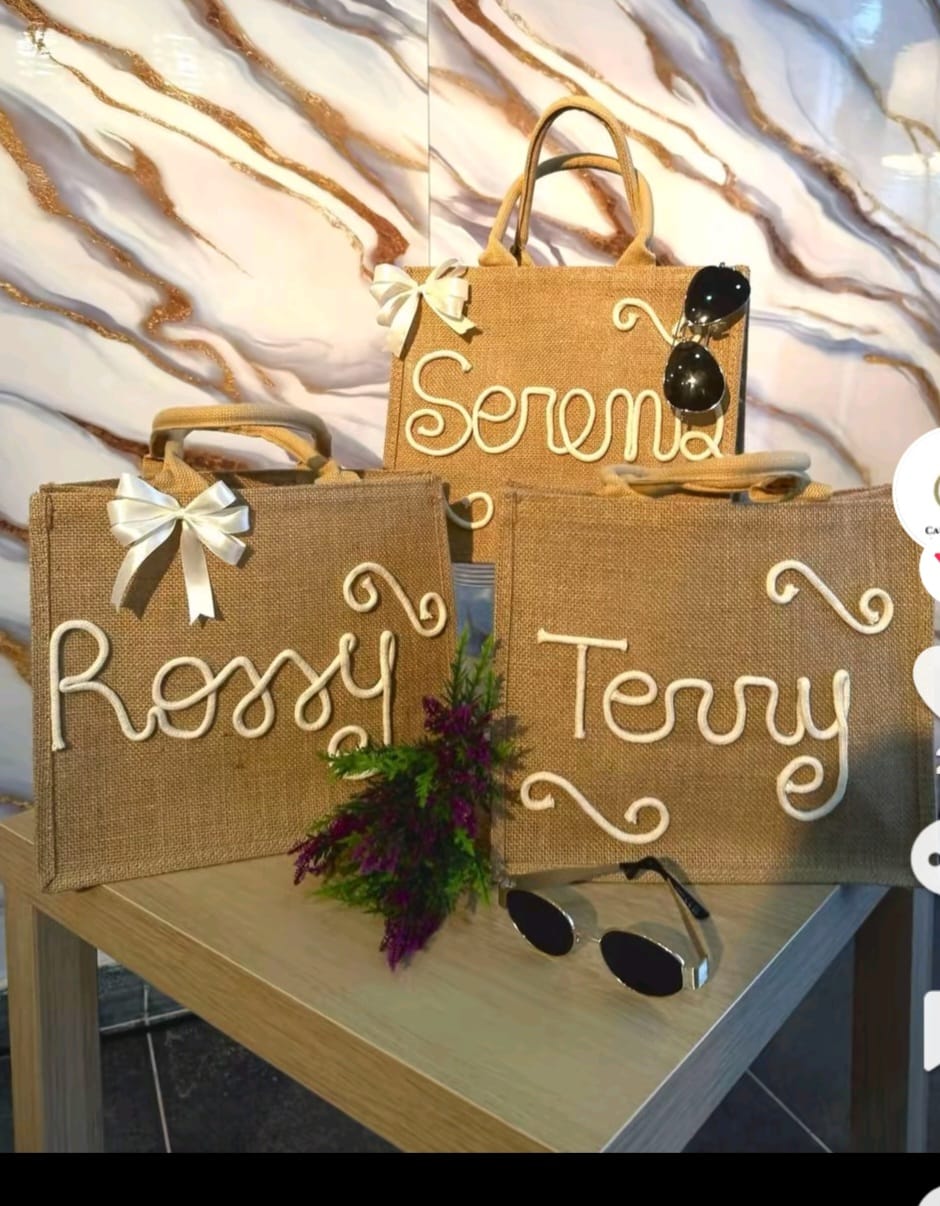 Borsa personalizzata in juta