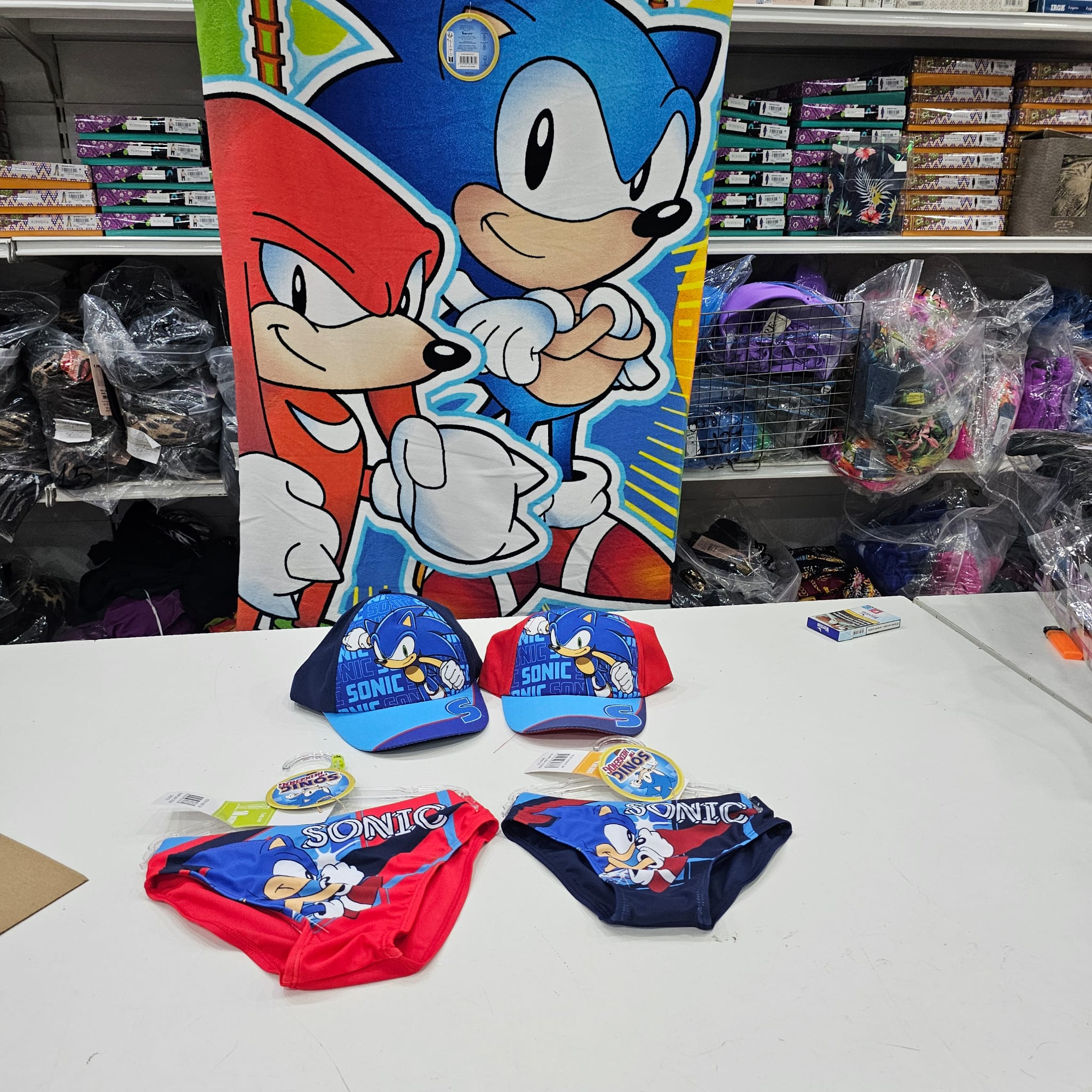 Kit bimbo cappello costume telo sonic