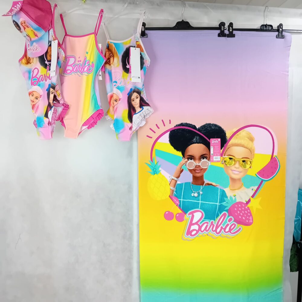 Kit barbie Costume intero + telo + cappello - 7/8