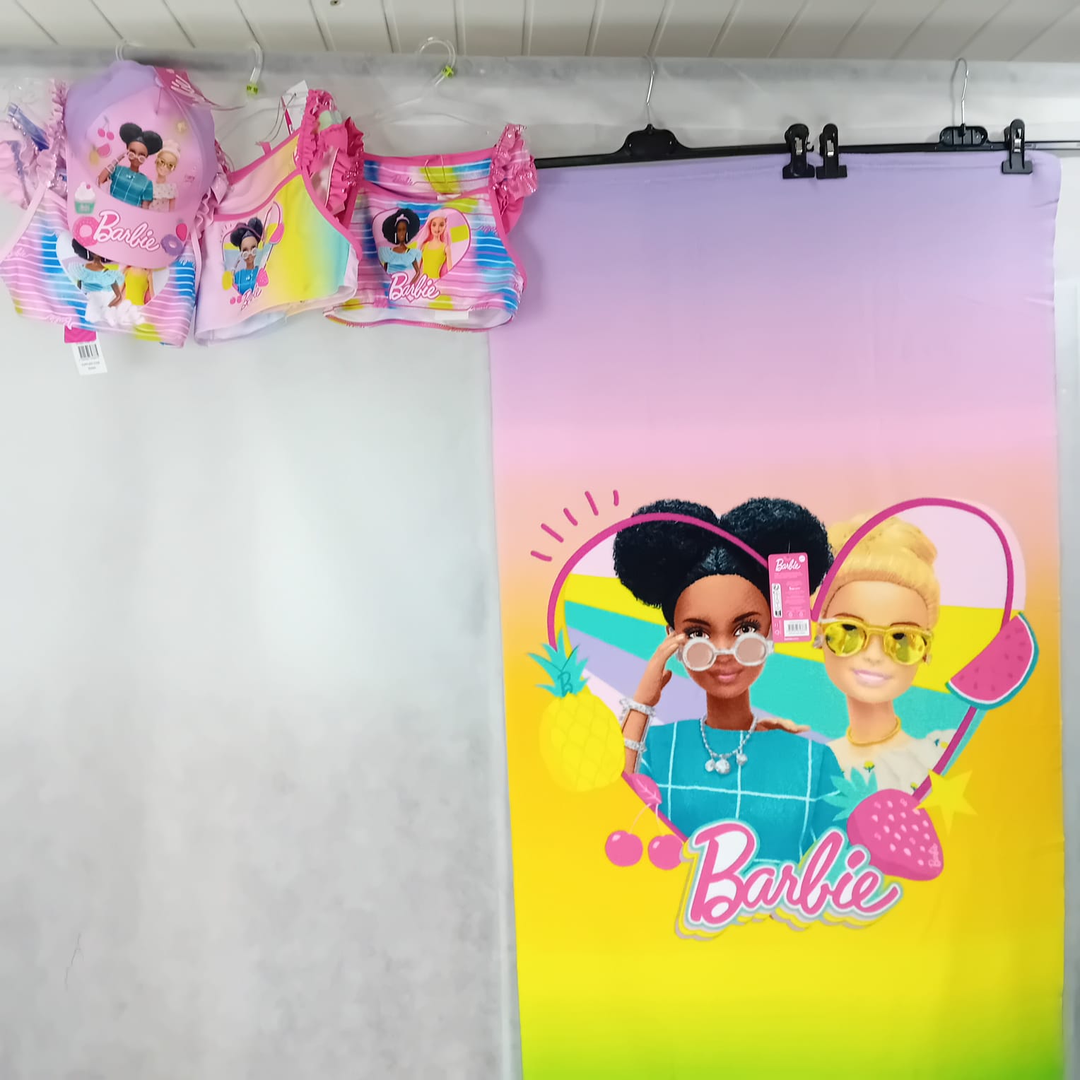 Kit barbie Costume 2 pezzi +telo mare+ cappello