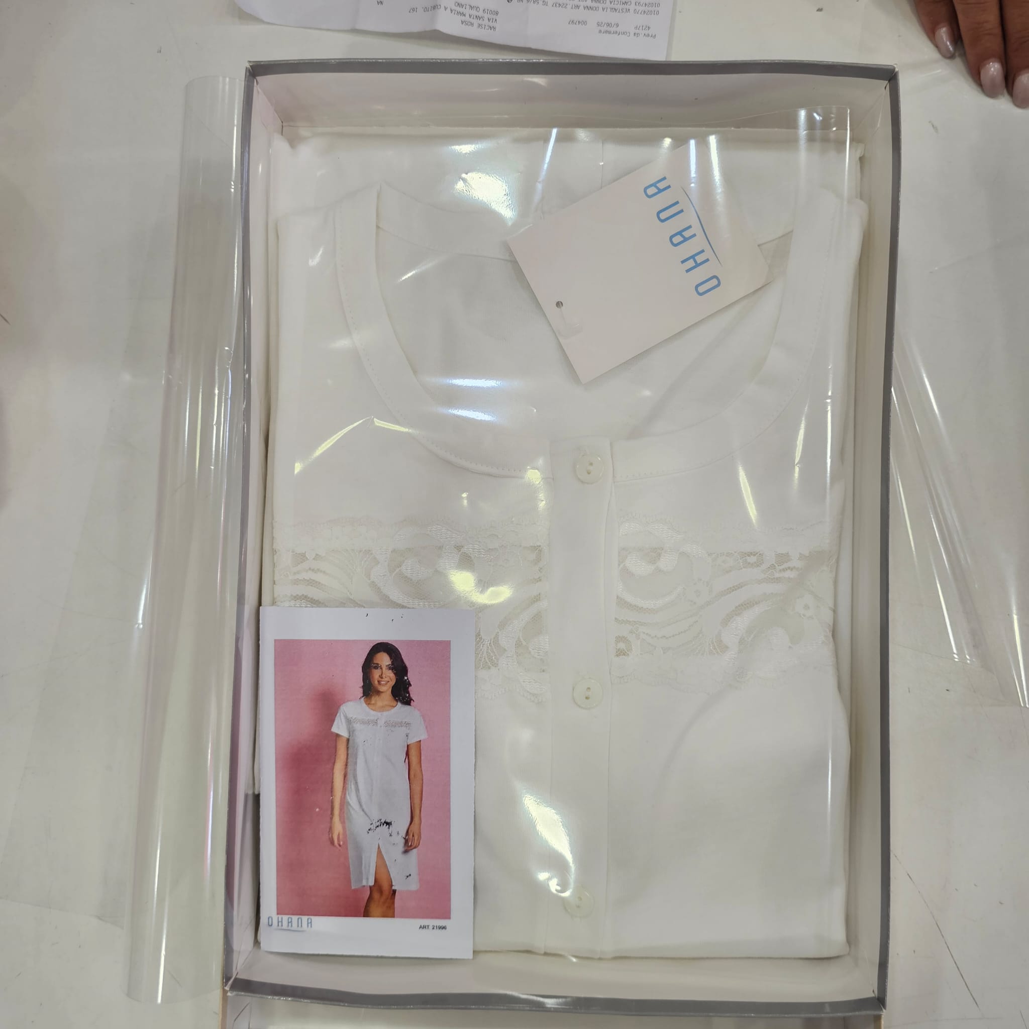 Camicia panna tutta aperta ohana