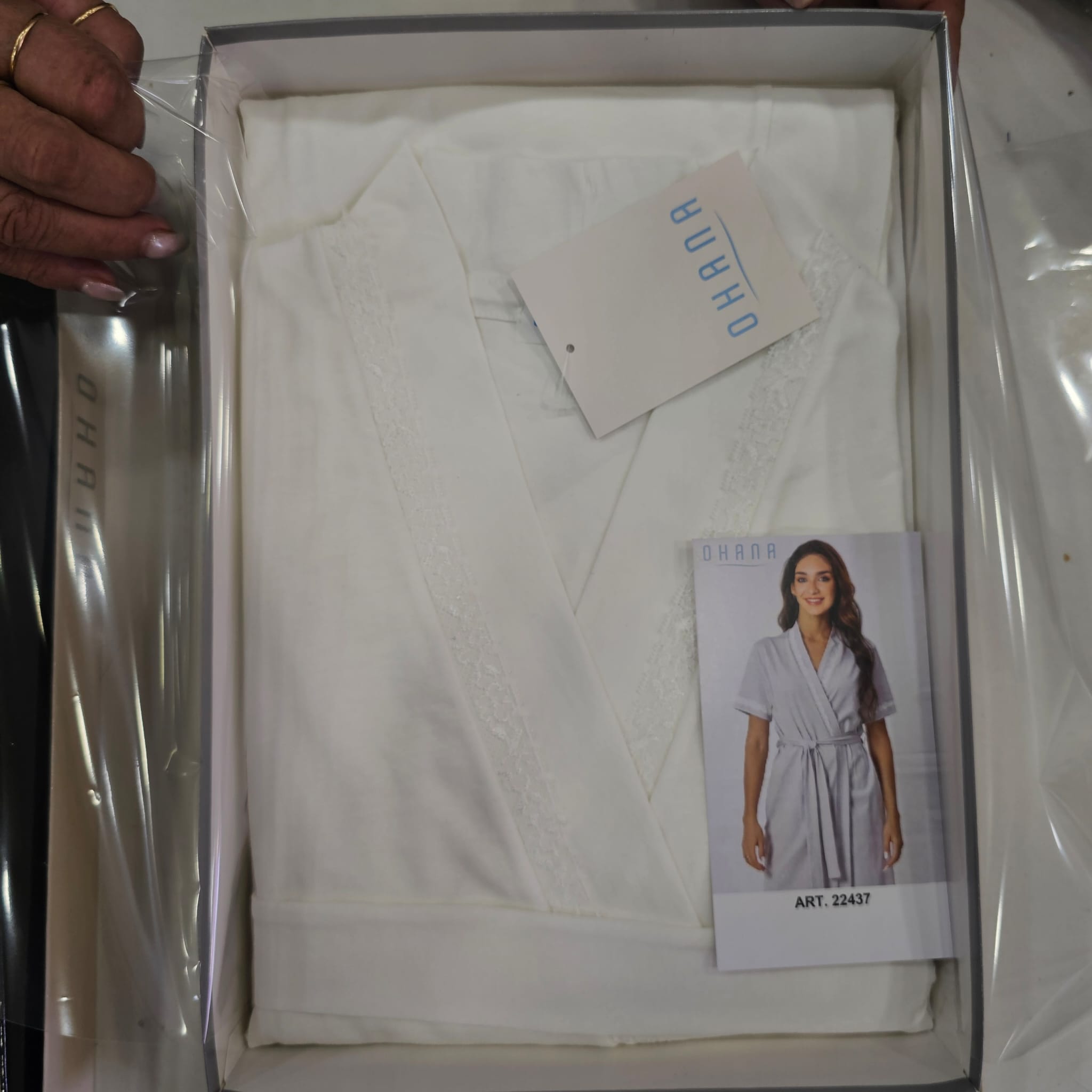 Vestaglia panna ohana