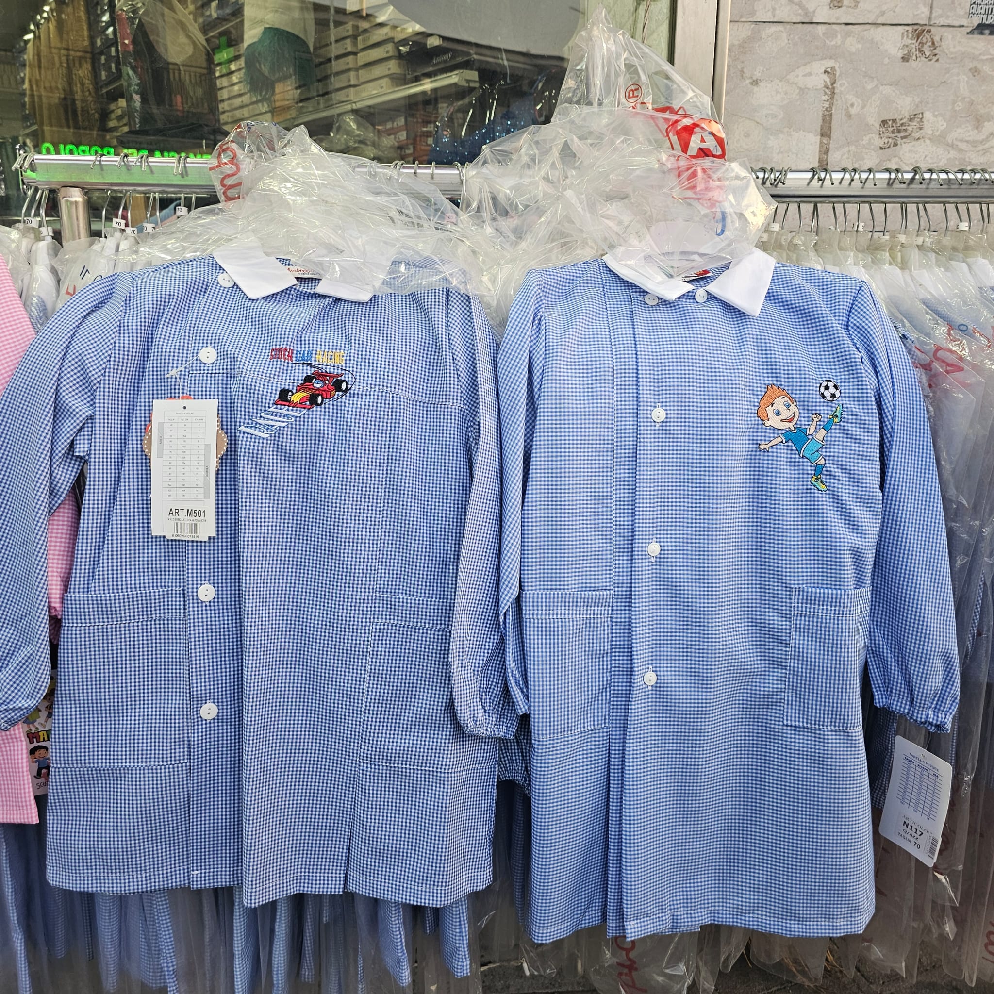 Grembiule scolastico maschietto Mariano e ambrosino