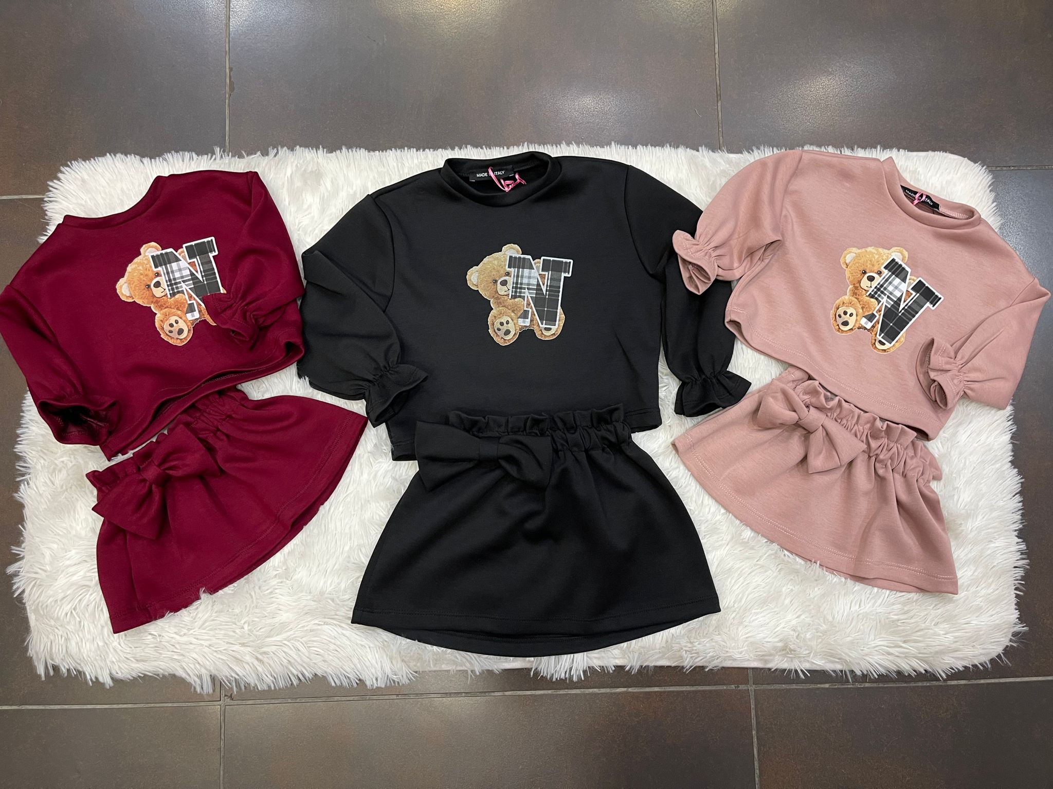 Completo bimba gonna fiocco