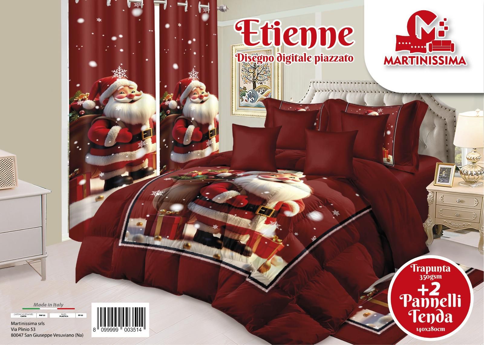 Piumone matrimoniale natale con regalo coppia tenda digitale martinissima