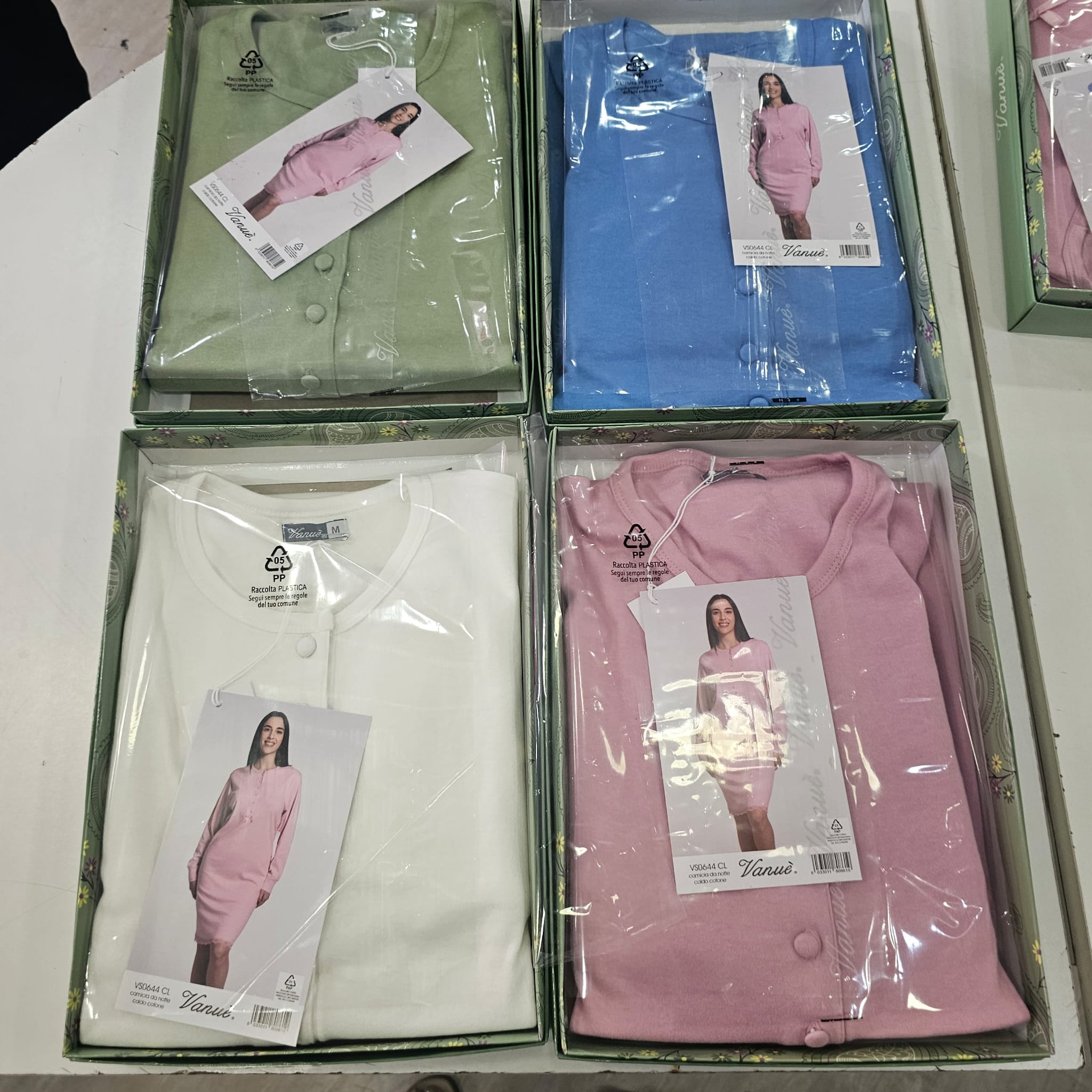 Camicia da notte vanue caldo cotone art. 644