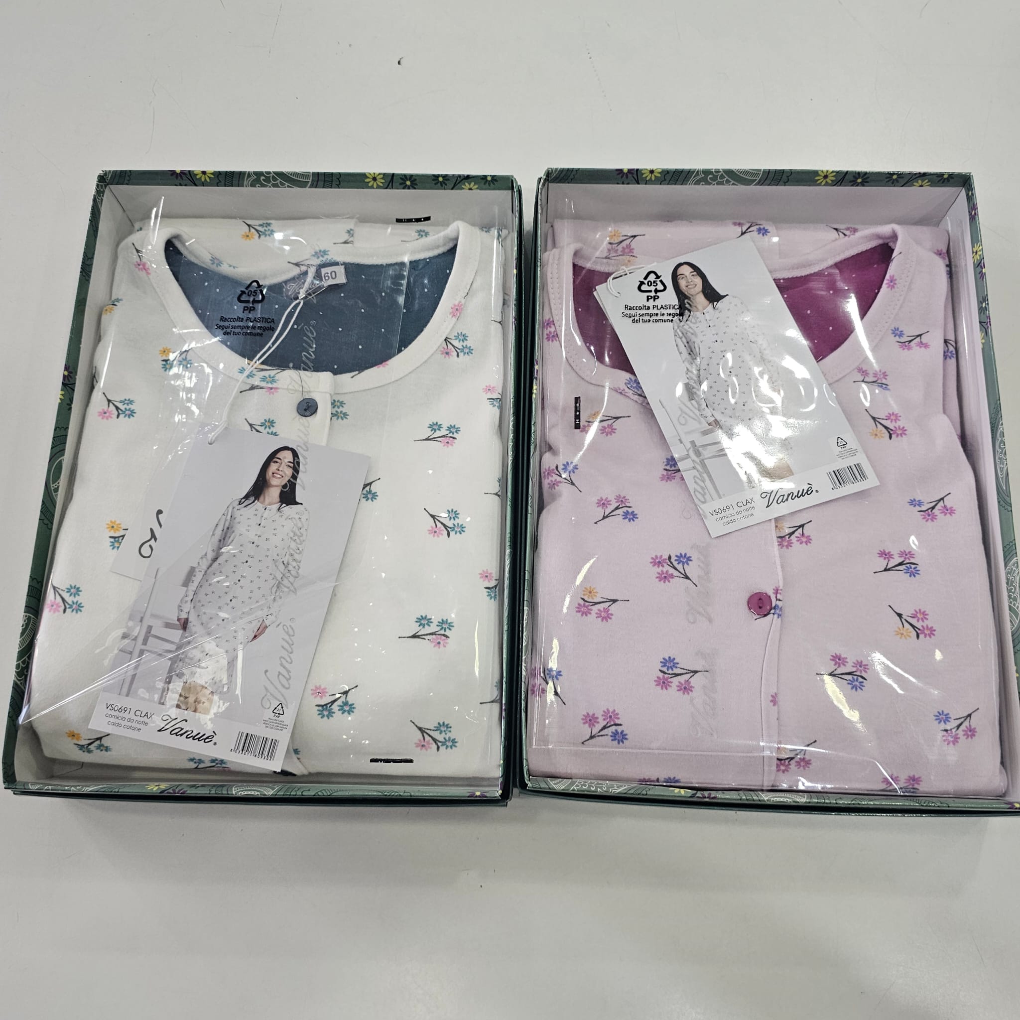 Camicia da notte vanue caldo coton art. 691