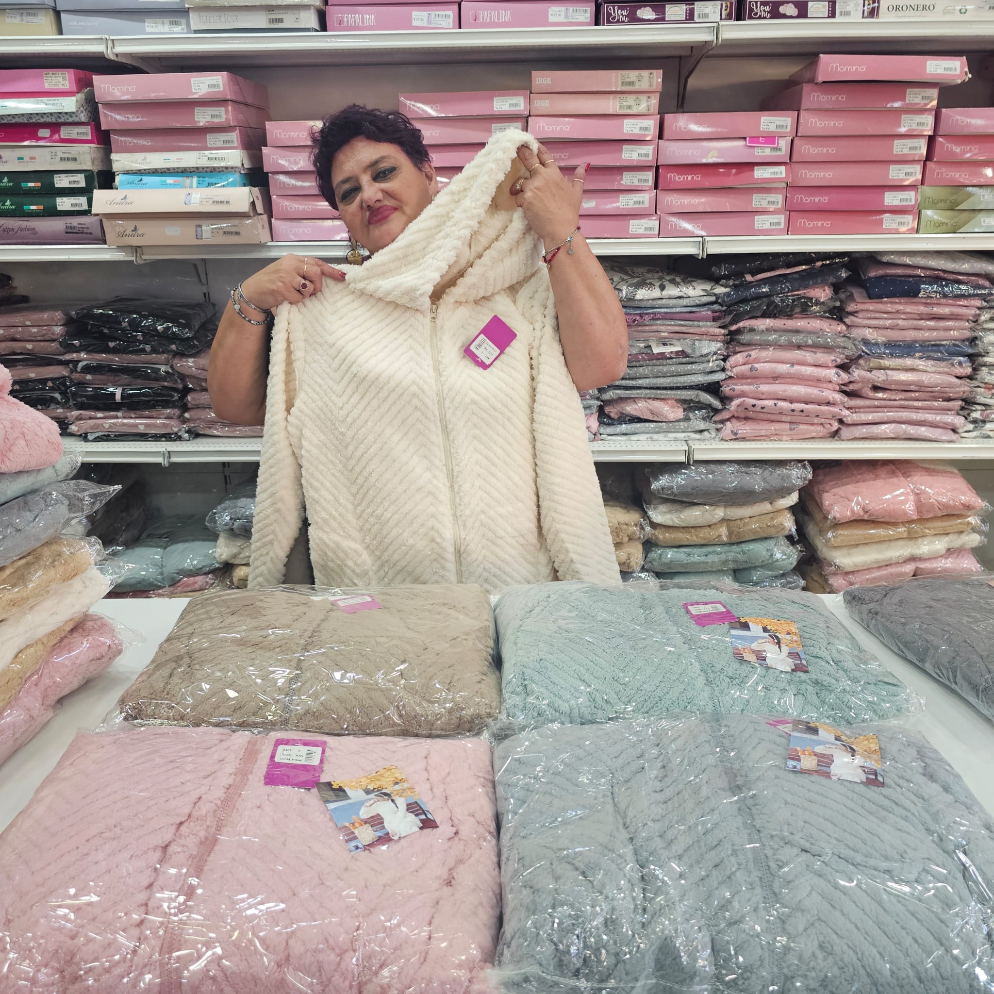 Vestaglie coral cappuccio