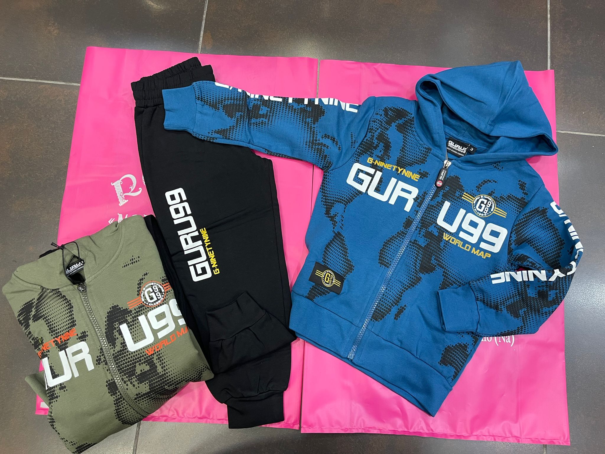 Tuta guru bimbo cappuccio zip