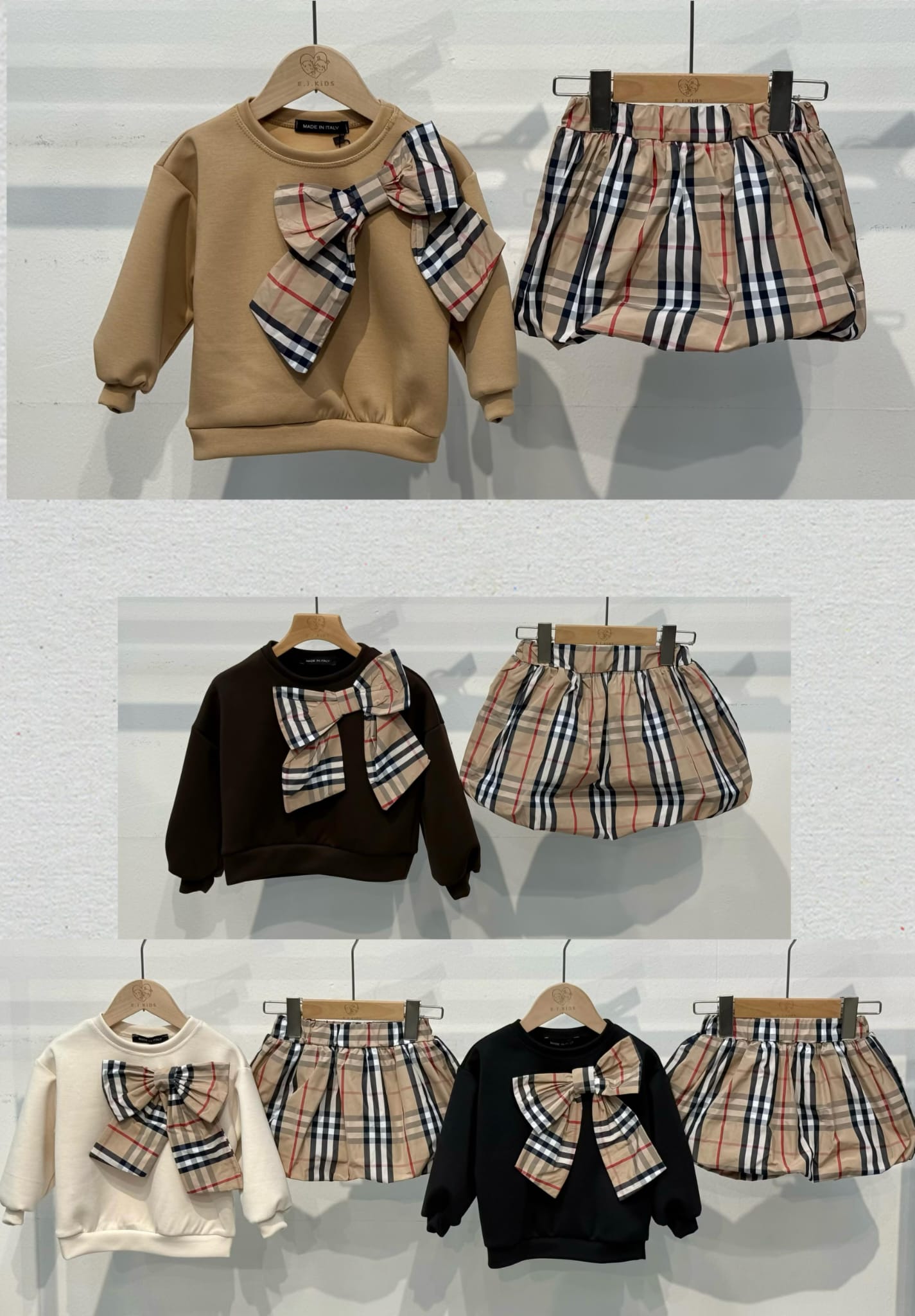 Completo bimba burberry