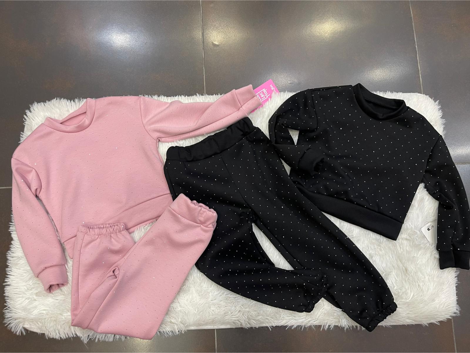 Tuta brillantini bimba