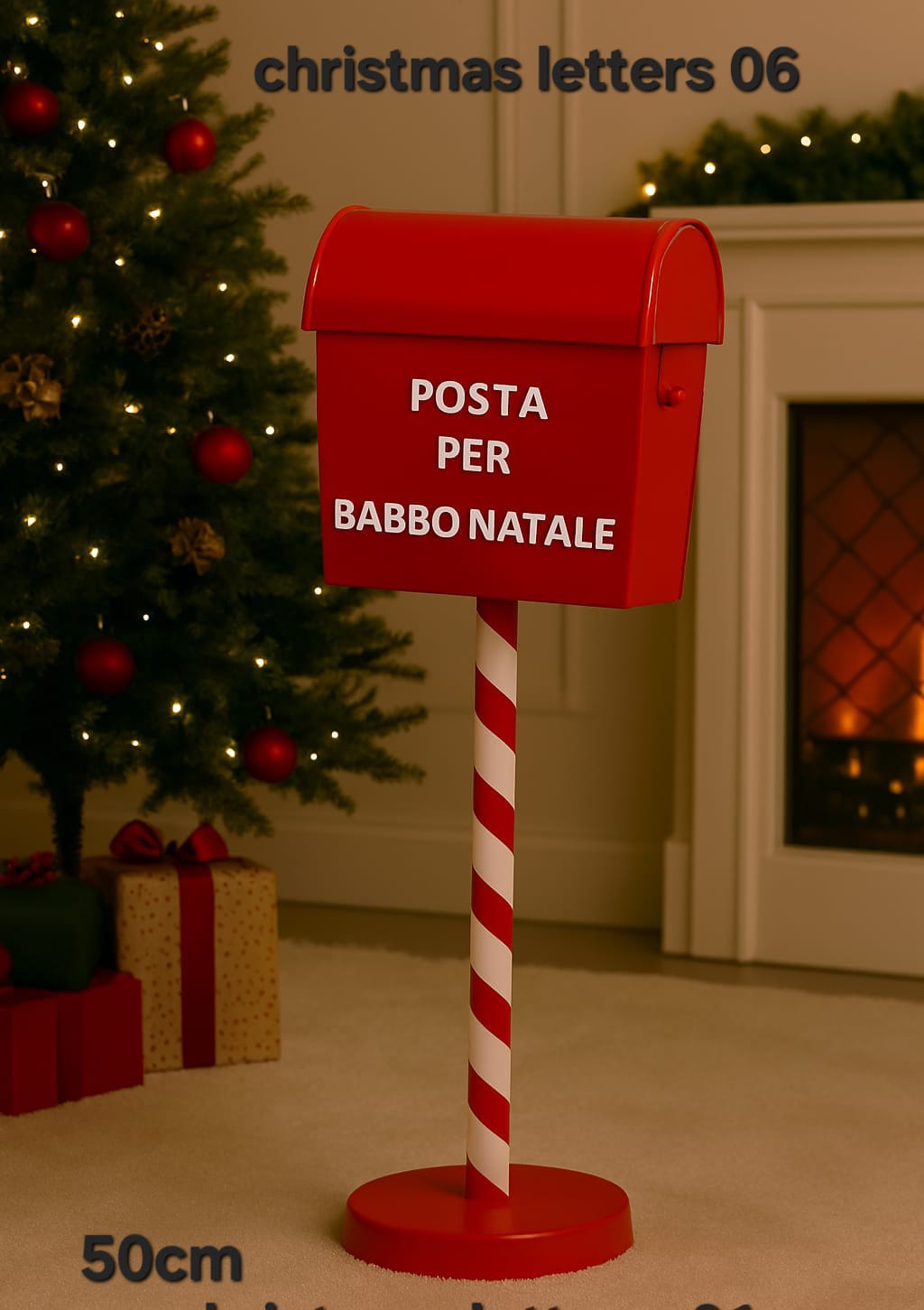 Cassetta poste natale in latta