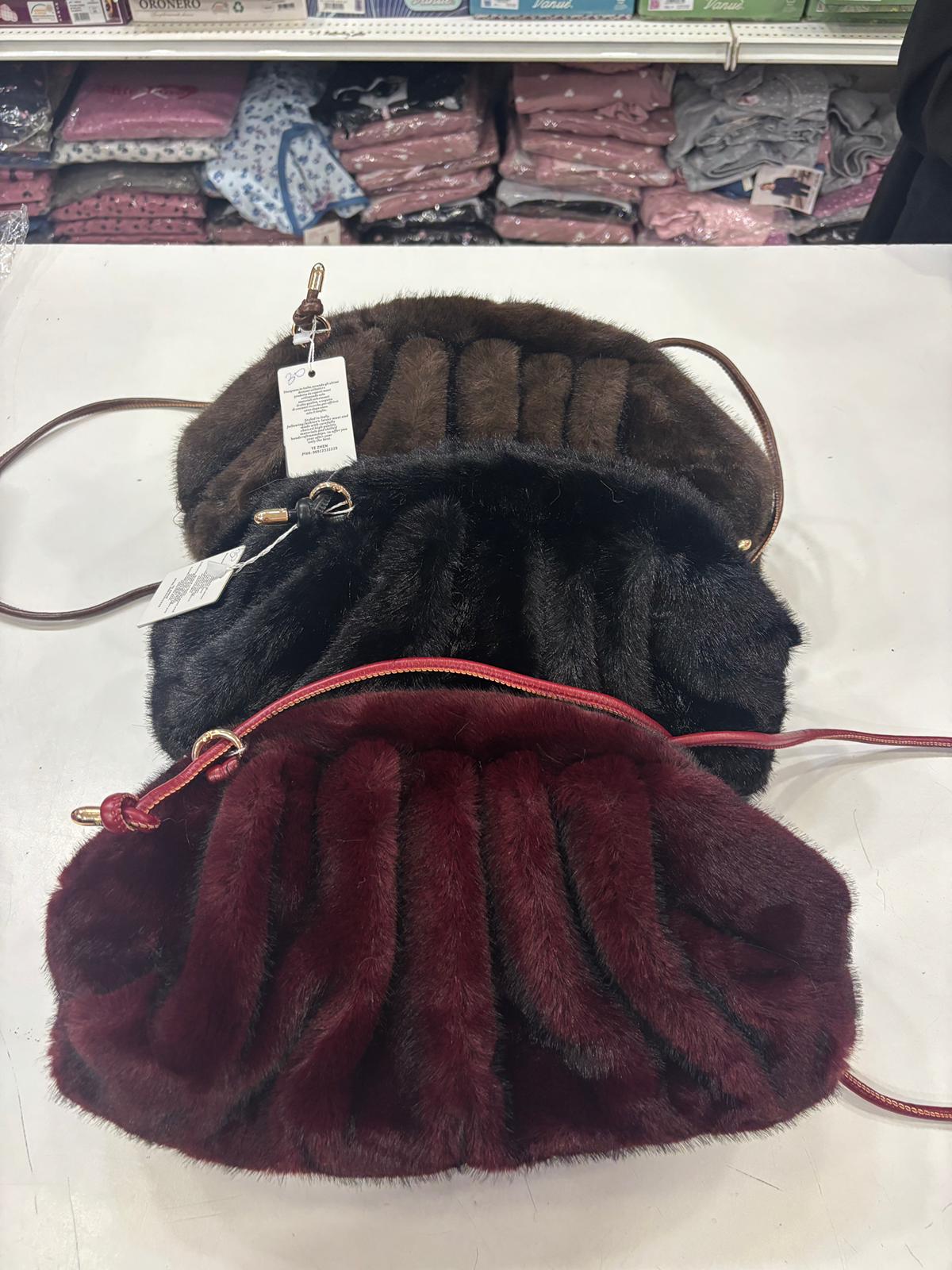 Borse ecopelliccia quality top effetto visone