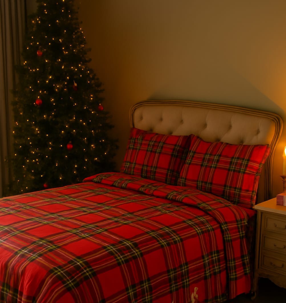 Copripiumino natale con federe