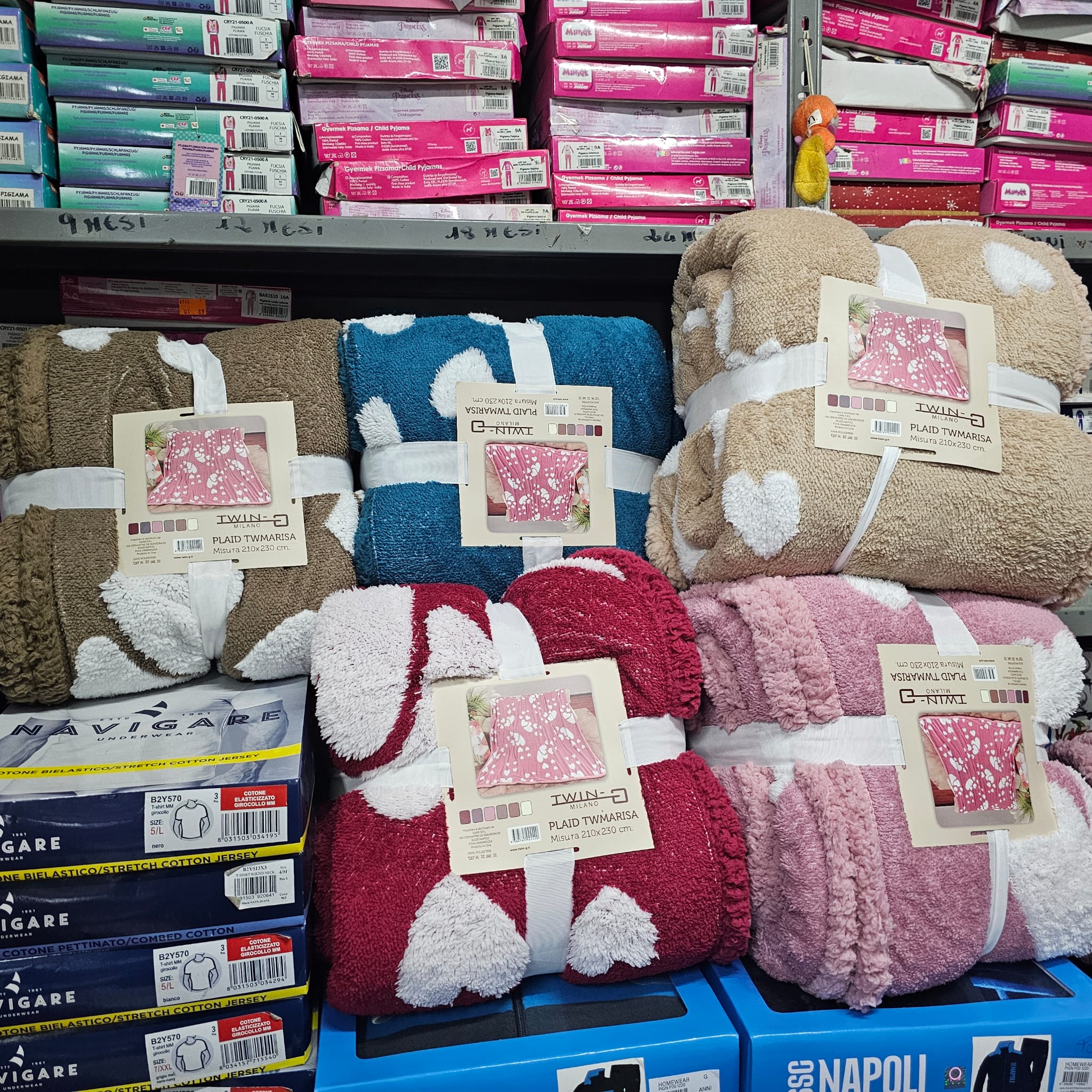 Plaid cuore agnellato matrimoniale