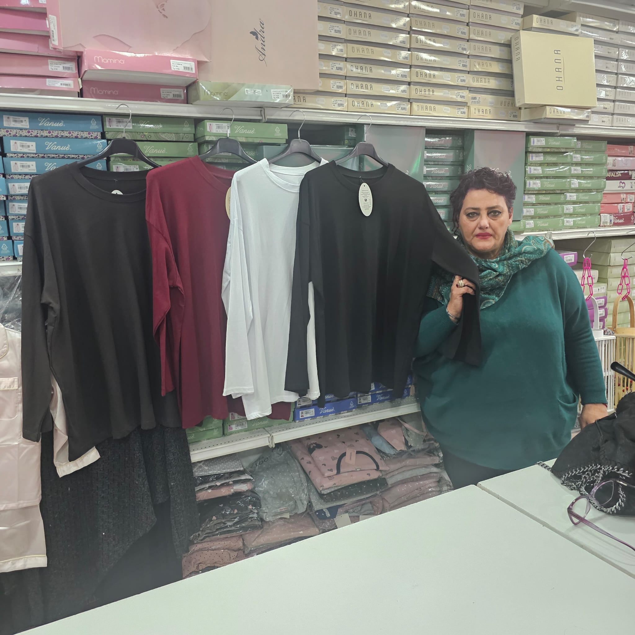 Maglia in cotone manica lunga vestibilità oversize