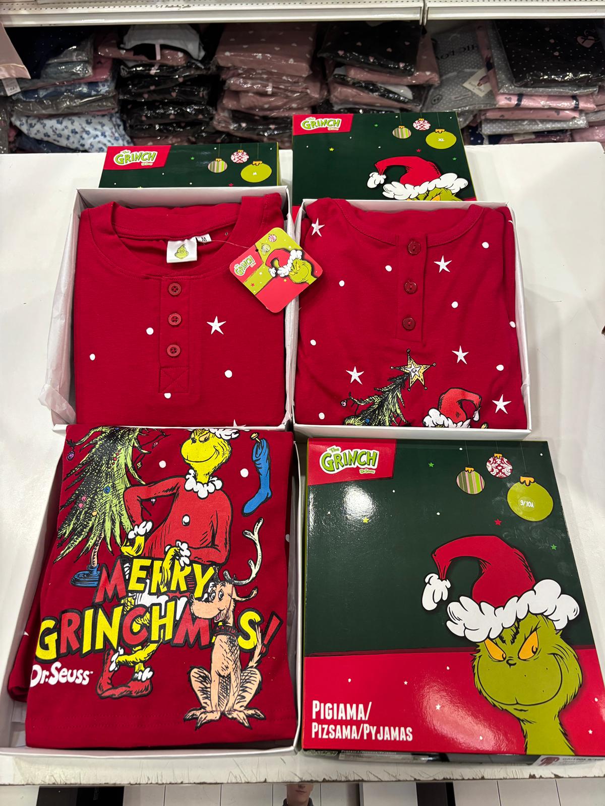 Pigiami grinch natale famiglia