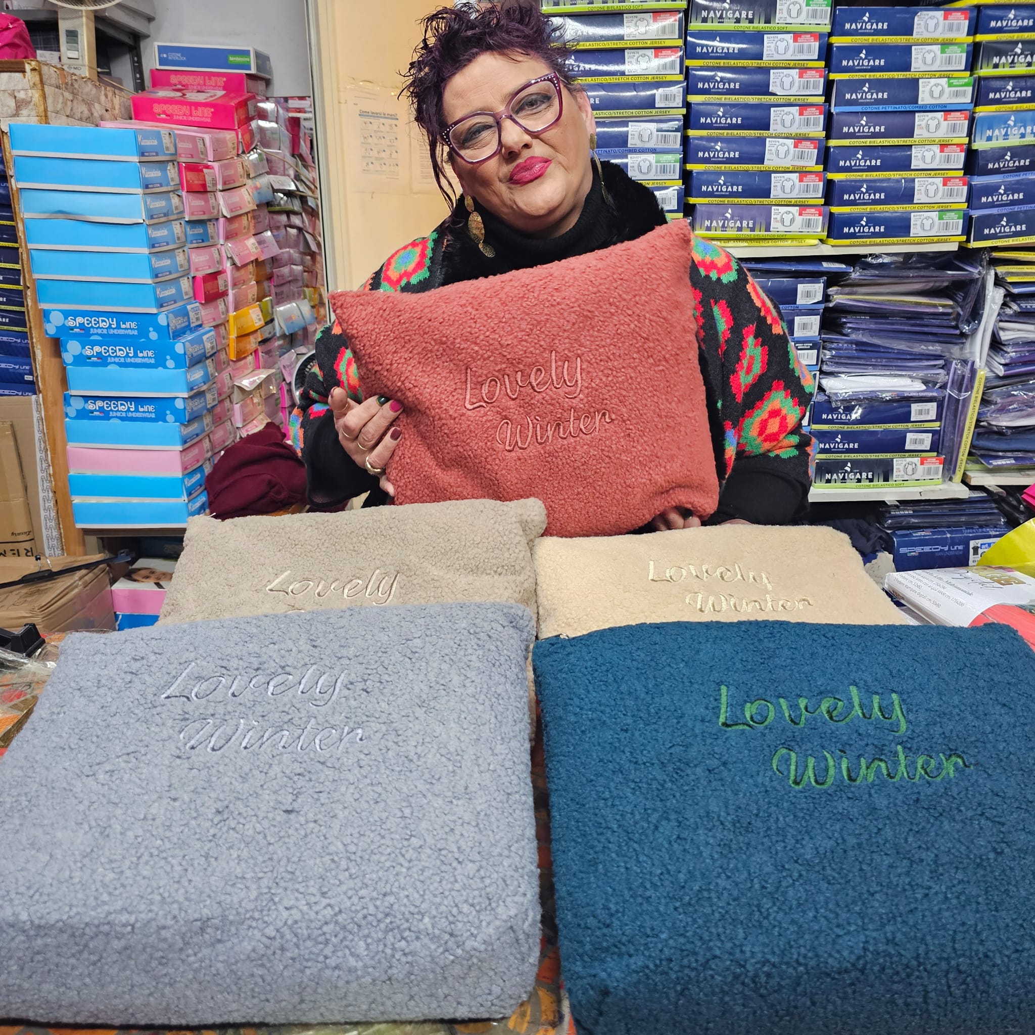 Pochette con plaid matrimoniale novità